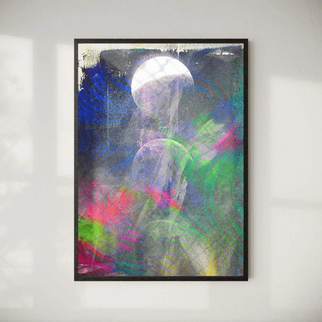 Hyperdimensions — original motion series abstract painting by Michael Ferencik, 2023